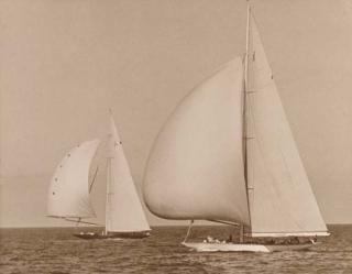 Albert Cook Church - Downwind - America\'s Cup Race 1934, Rainbow and Endeavour