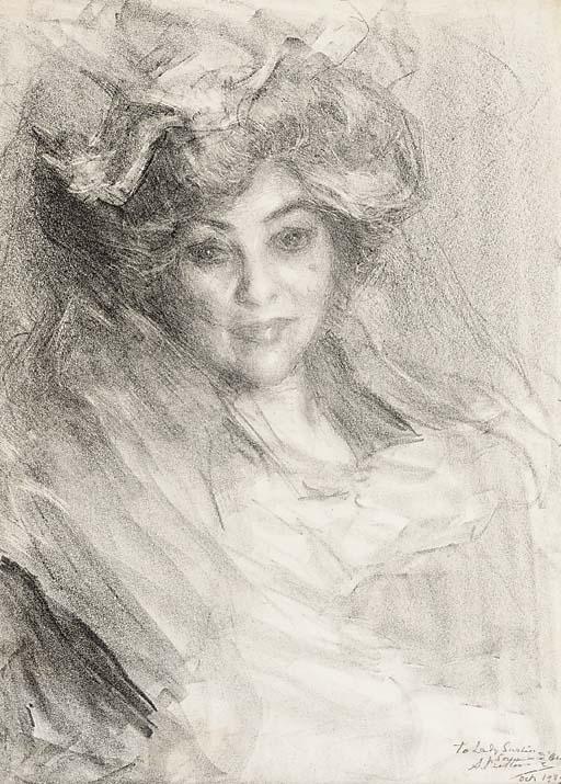 Albert De Belleroche - Portrait of Mrs. Millbank