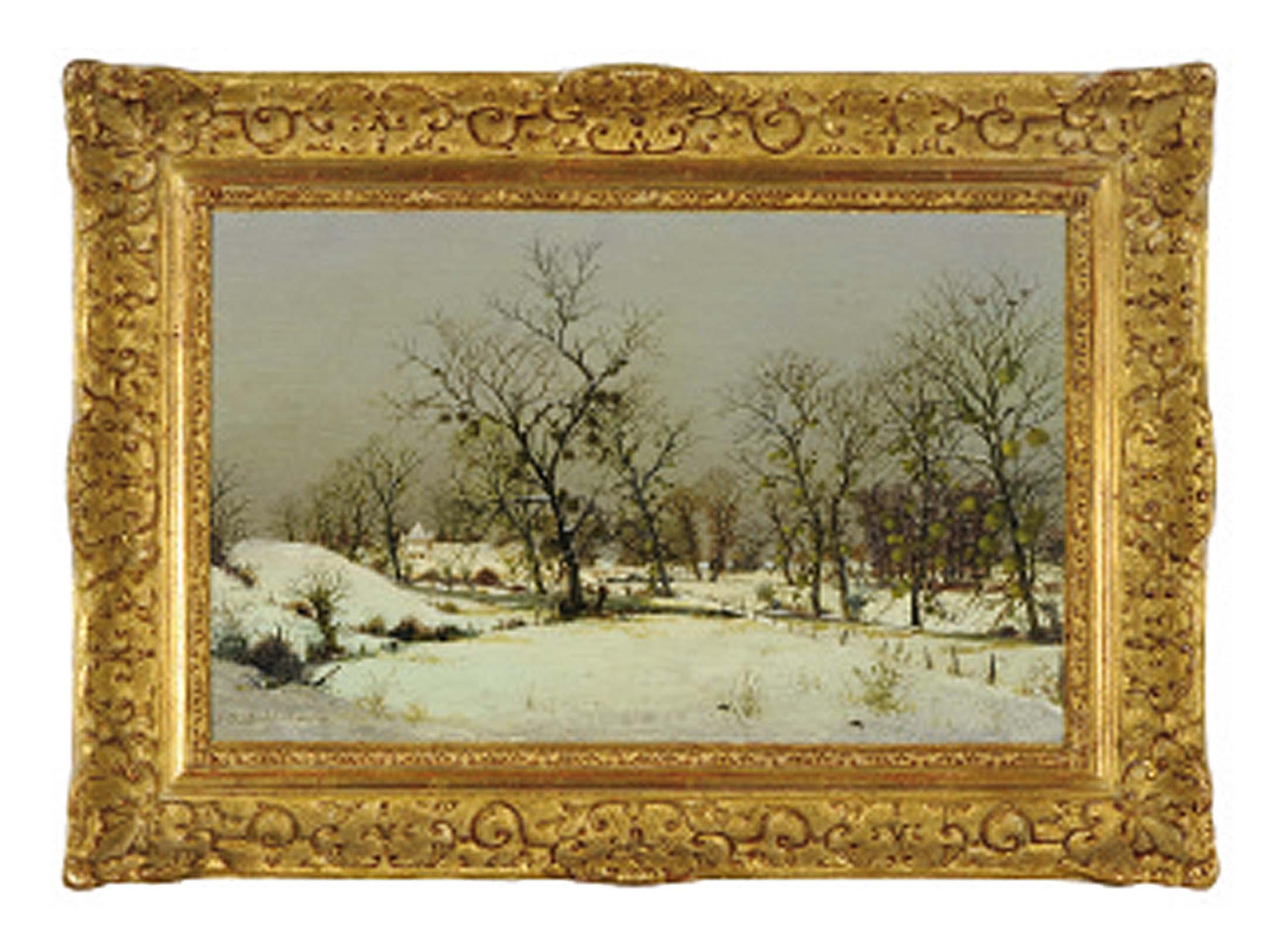 Albert Drachkovitch - A winter landscape