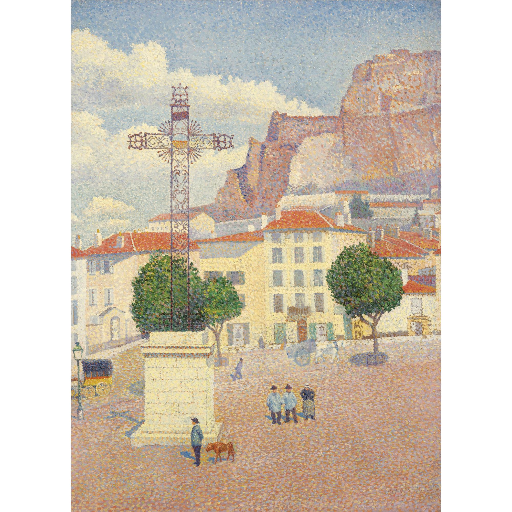 Albert Dubois-Pillet - Le Puy, La Place Ensoleilée