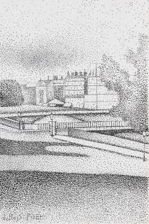 Albert Dubois-Pillet - Le quai Montebello (Vue de Paris)