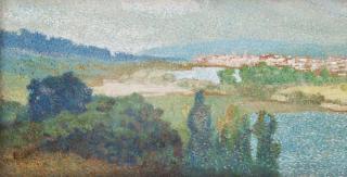 Albert Dubois-Pillet - Paysage de Saint-Germain