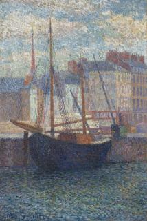 Albert Dubois-Pillet - Voilier à quai