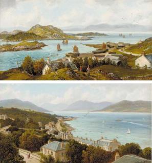 Albert Dunington - East Loch Tarbert - Loch Fyne, Rothesay; and Ardbeg and Coroal Hill, Rothesay