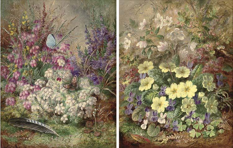 Albert Durer Lucas - Primroses; And Heather