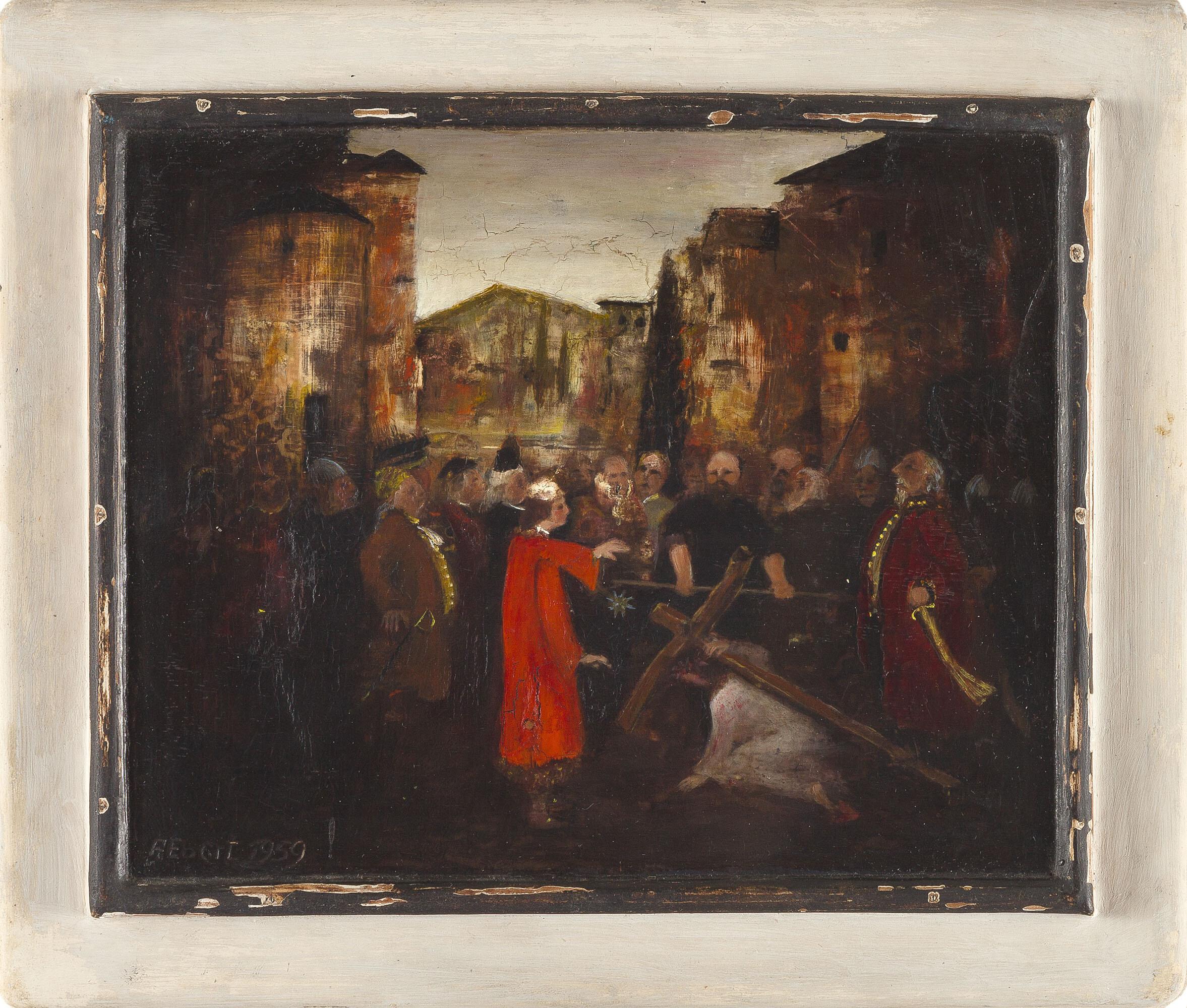 Albert Ebert - Der Weg nach Golgatha (Kreuztragung).