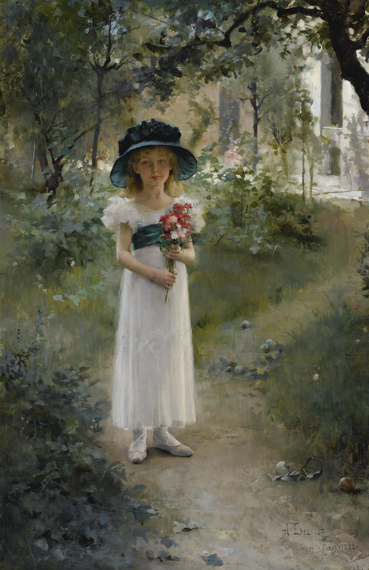 Albert Edelfelt - Finnish Au Jardin