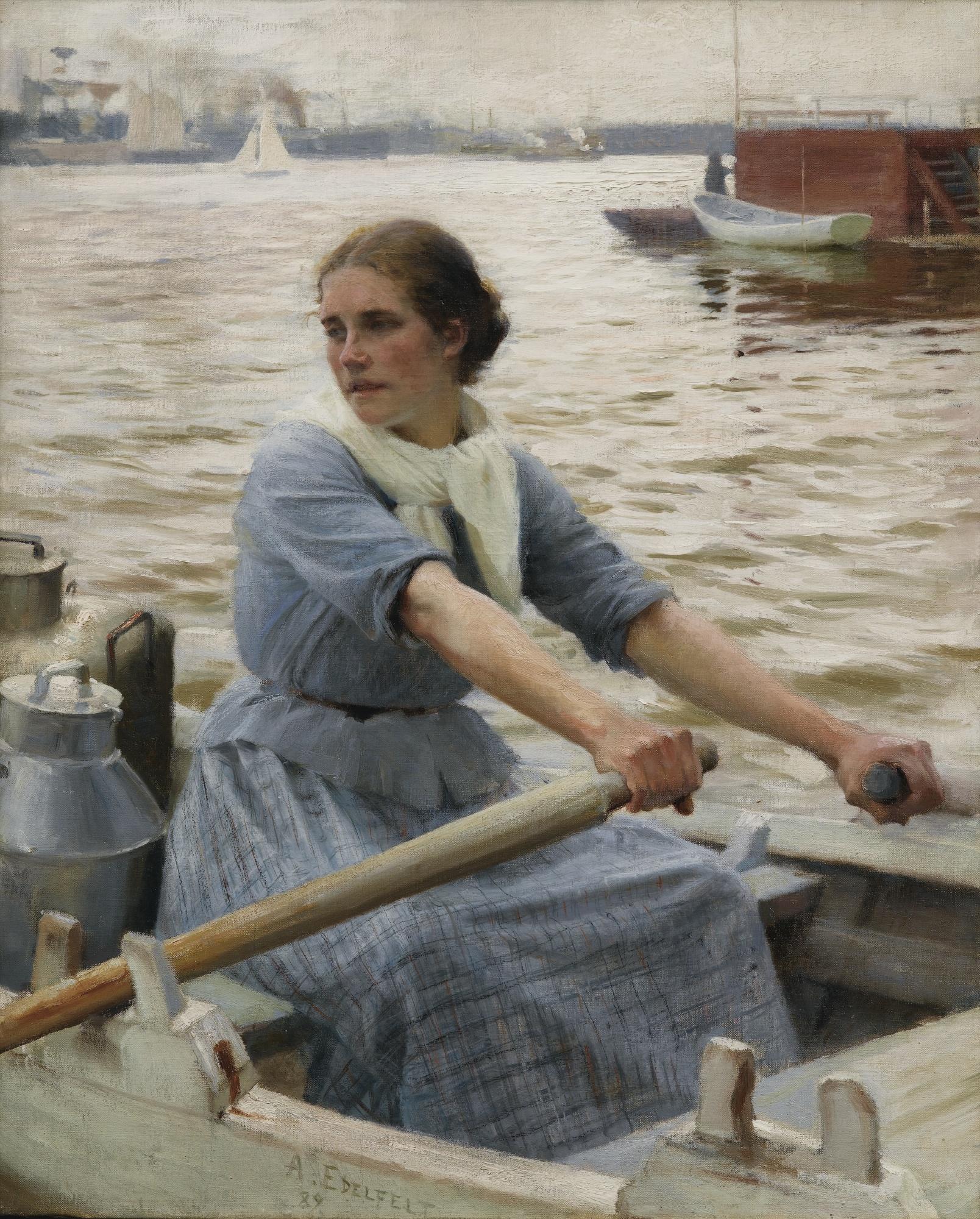 Albert Edelfelt - Finnish la Laitière