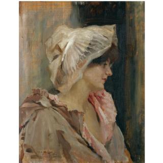 Albert Edelfelt - Finnish Paresetar Yöasussa (Parisian Lady In A Peignoir)