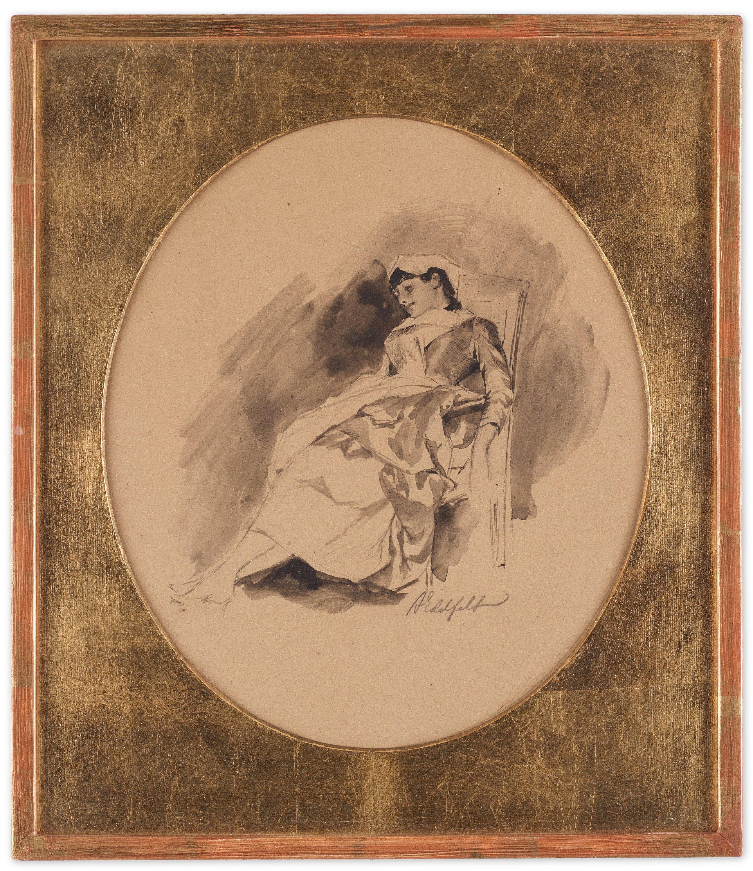 Albert Edelfelt - Resting woman