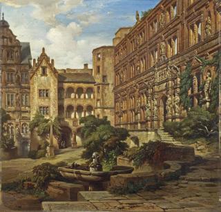 Albert Emil Kirchner - Heidelberg Castle, Ottheinrich Wing, Munich