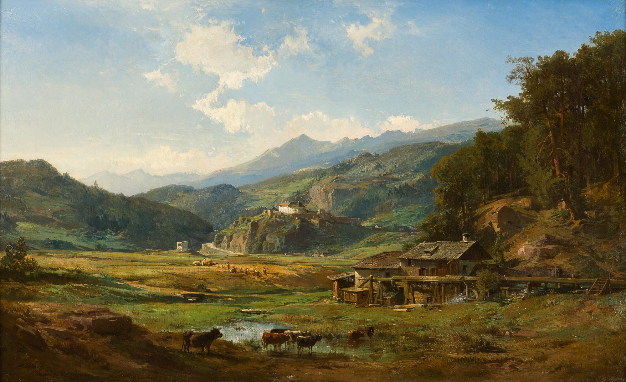 Albert Emil Kirchner - Schloss Sonnenburg bei St. Lorenzen im Pustertal.