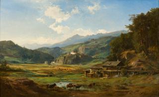 Albert Emil Kirchner - Schloss Sonnenburg bei St. Lorenzen im Pustertal.