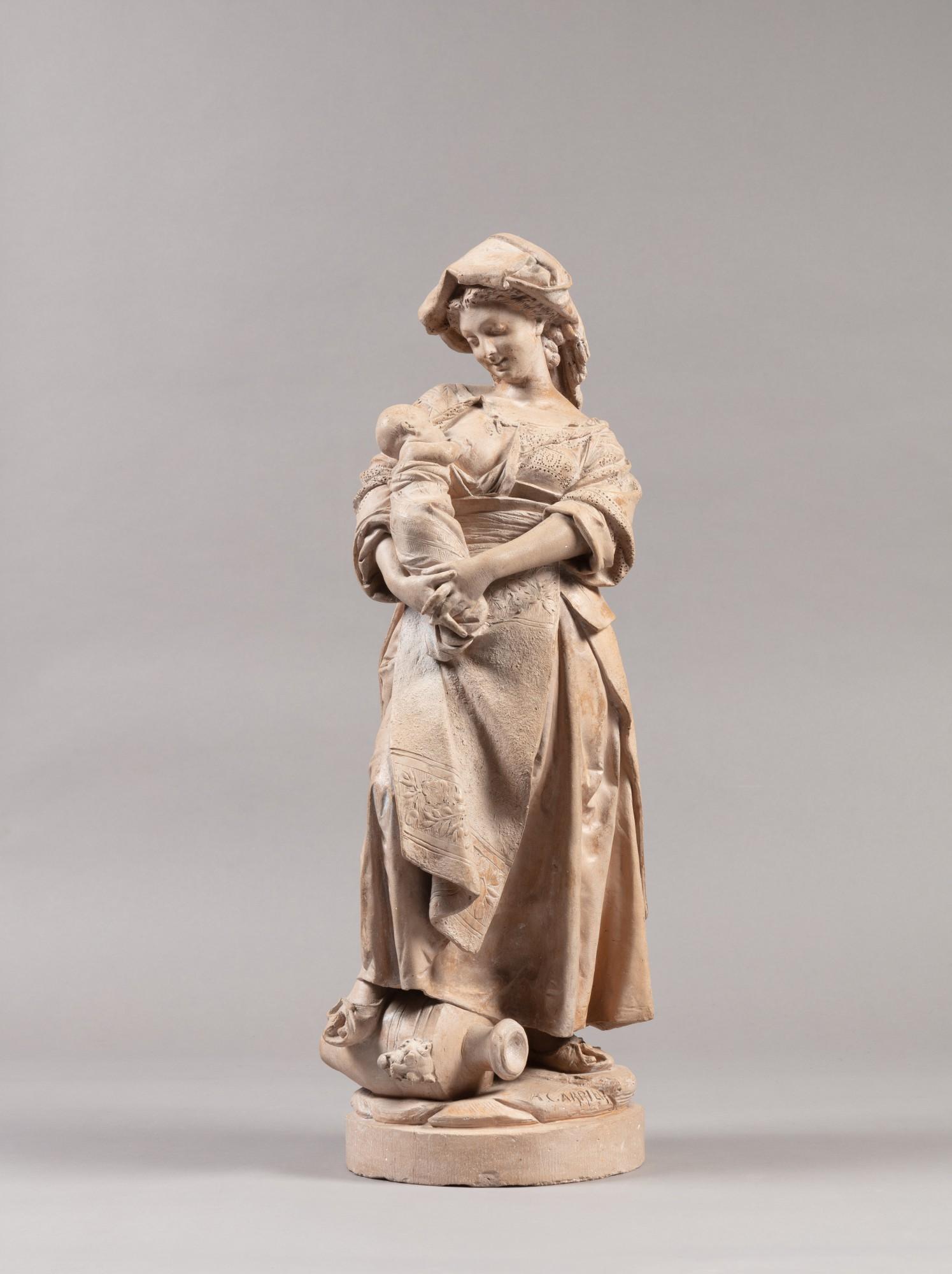 Albert-Ernest Carrier-Belleuse - La Nourrice italienne (The Italian Nurse)