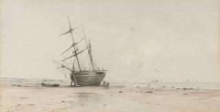 Albert Ernest Markes - A Quiet Day For Fisherfolk (Illustrated); And Tacking Into Shore