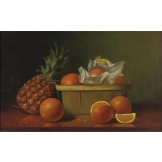 Albert F. King - Still Life With Oranges And Pineapple