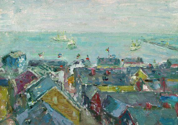 Albert Feser - Blick auf die Elbe