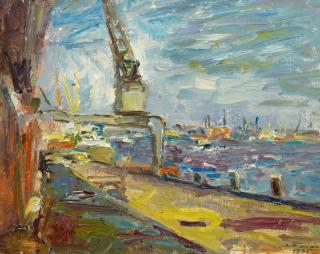 Albert Feser - Ohne Titel (Altona, Hafen)