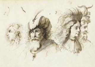 Albert Flamen - An Album Of 22 Leaves, Containing Sketches Of Landscapes, Riders And Other Figures