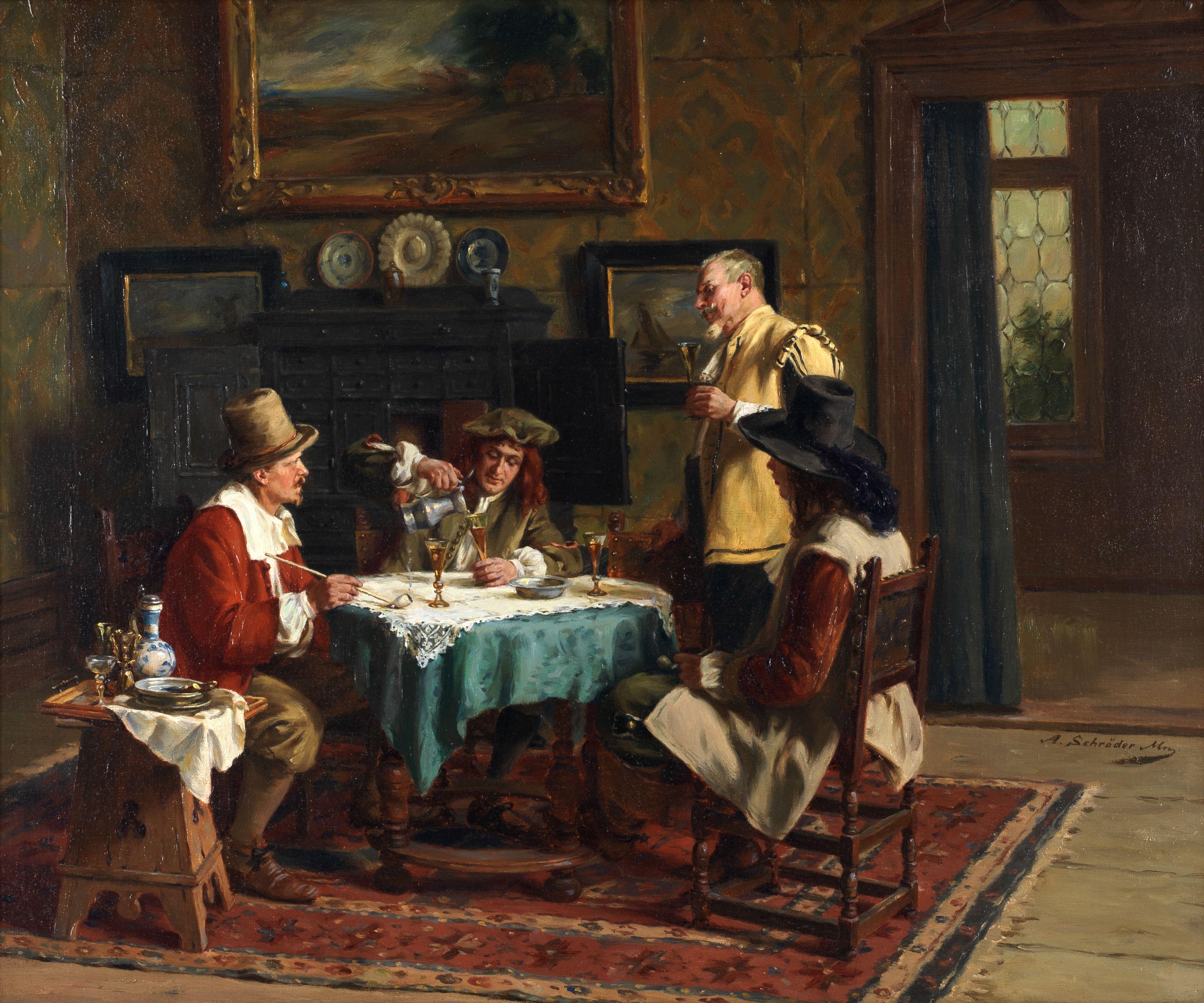 Albert Friedrich Schröder - A drink with friends