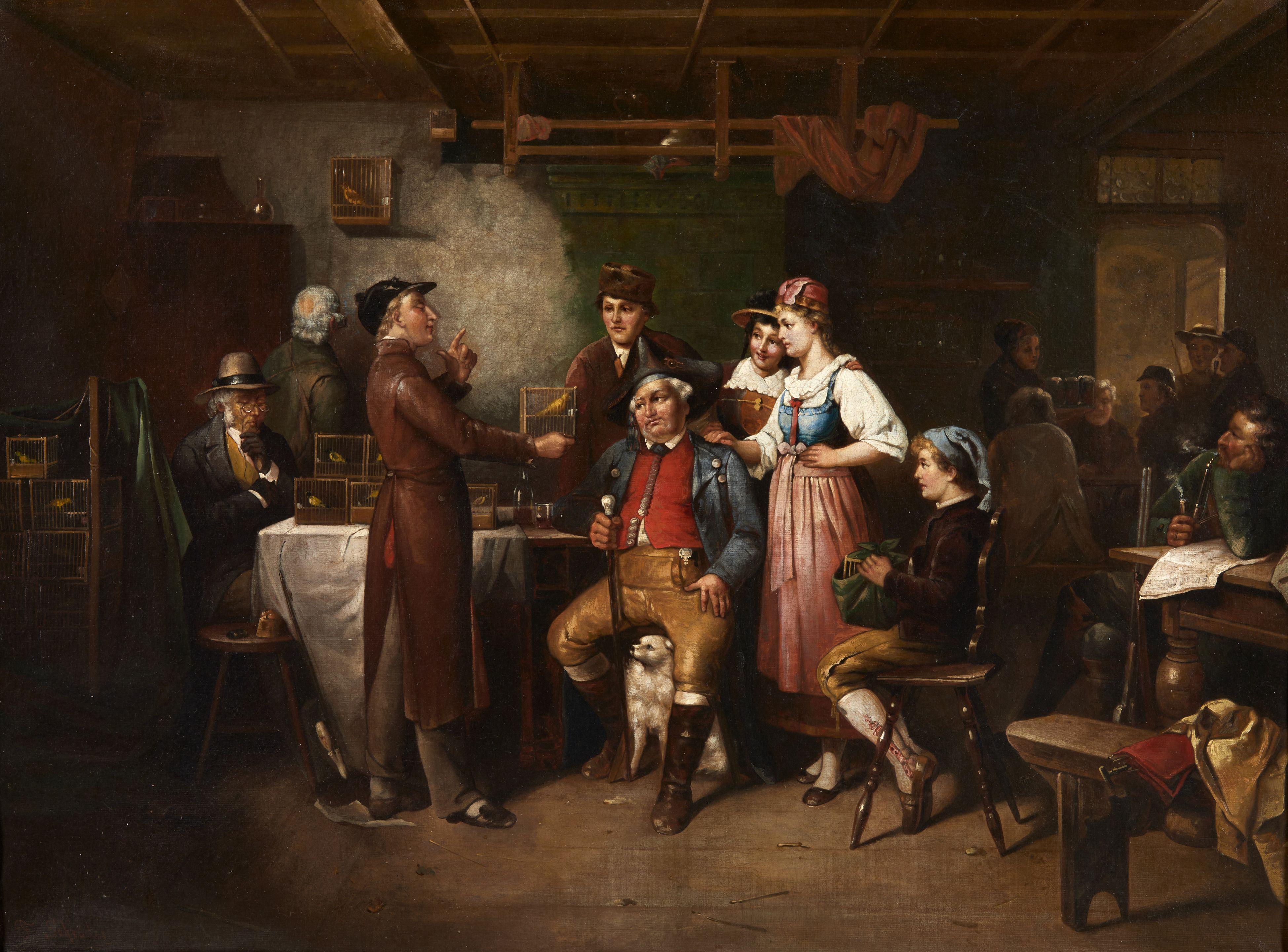 Albert Friedrich Schröder - The Canary Seller