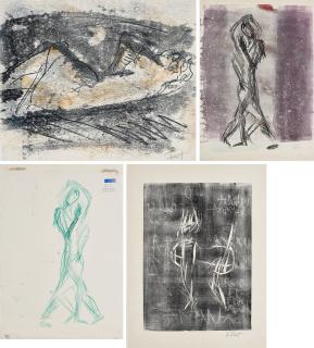 Albert Fürst - Konvolut von 3 Monotypien.