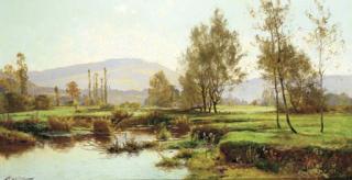 Albert-Gabriel Rigolot - A French river landscape