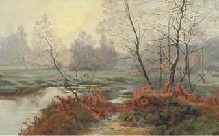 Albert Gabriel Rigolot - A Woodland Stream