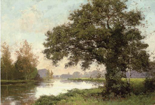 Albert Gabriel Rigolot - River landscape