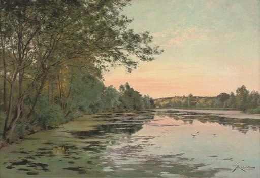 Albert Gabriel Rigolot - Still waters at dusk