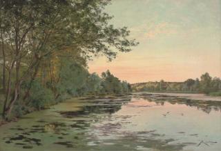 Albert Gabriel Rigolot - Still waters at dusk