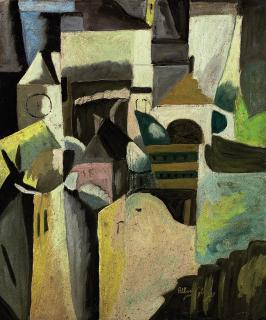 Albert Gleizes - Composition avec maison et église