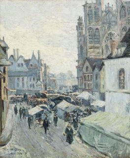 Albert Gleizes - Le marché d\'Abbeville