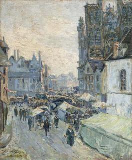 Albert Gleizes - Le marché d\'Abbeville