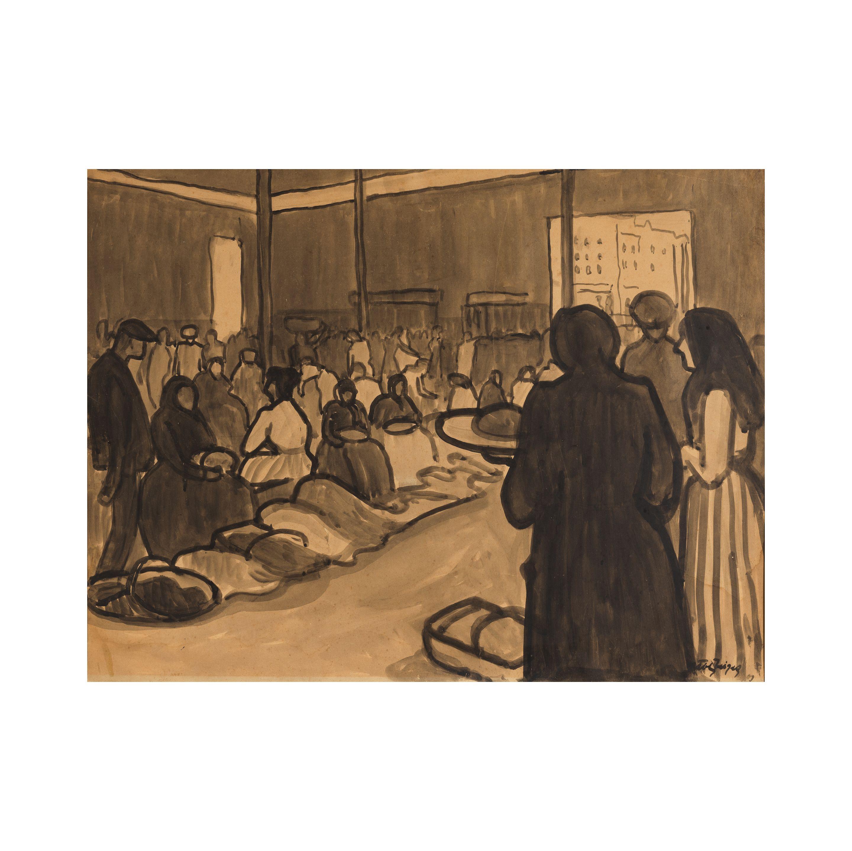 Albert Gleizes - Marché sous les halles