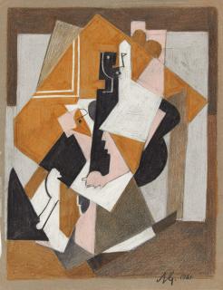 Albert Gleizes - Ohne Titel (Frau mit rosa Handschuh).