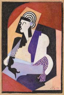 Albert Gleizes - Ohne Titel (Frau mit schwarzem Handschuh).
