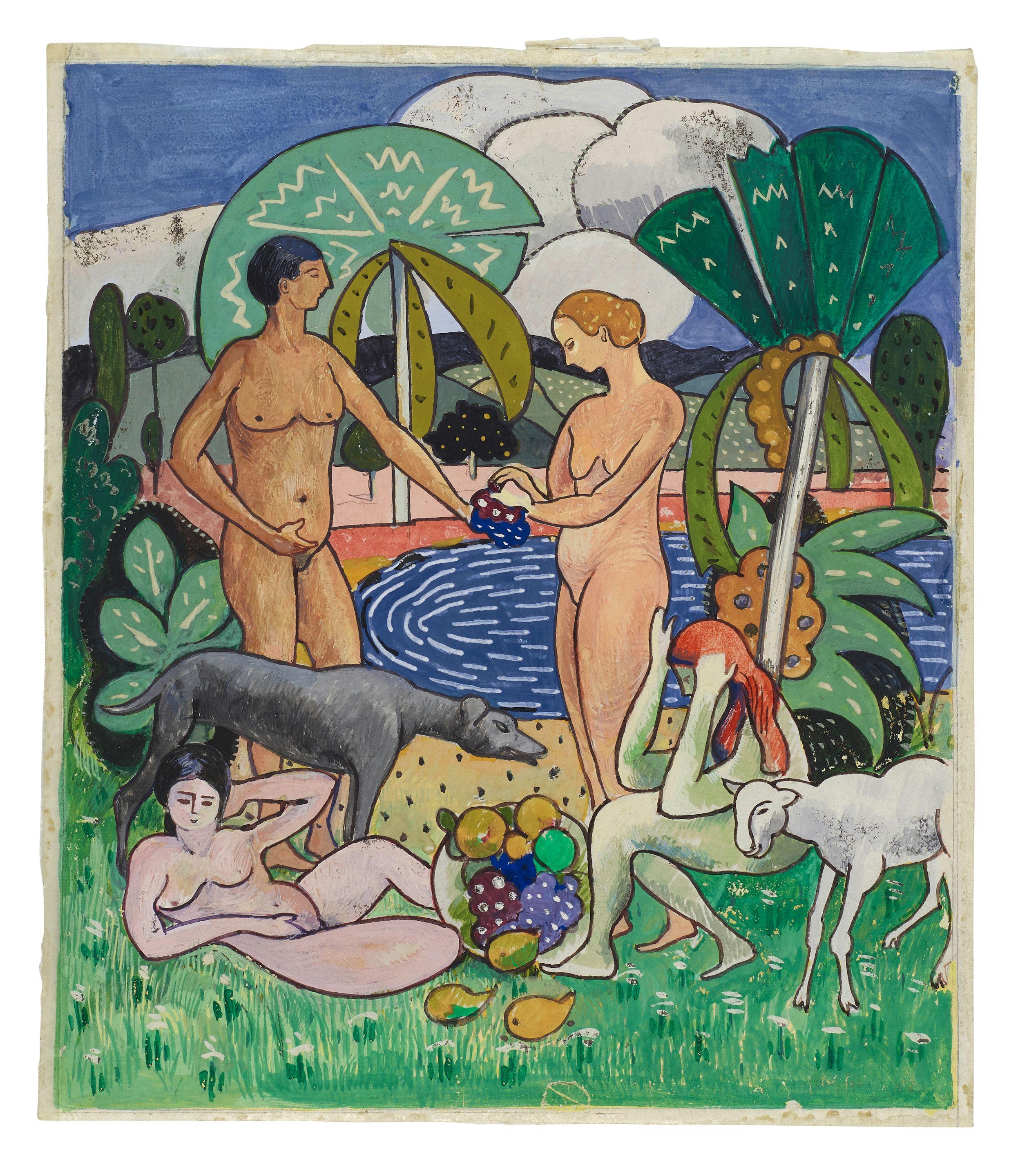 Albert Gleizes - Sans titre (Scène de baigneuses)