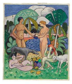 Albert Gleizes - Sans titre (Scène de baigneuses)