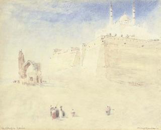 Albert Goodwin, R.W.S. - Below The Citadel, Cairo, Egypt