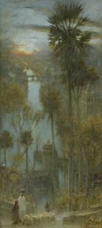 Albert Goodwin, R.W.S. - British The City Of Palm Trees