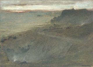 Albert Goodwin, R.W.S. - Hastings From East Hill, West Sussex