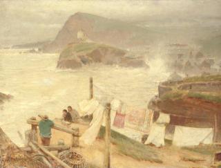 Albert Goodwin, R.W.S. - Ilfracombe from Compass Hill