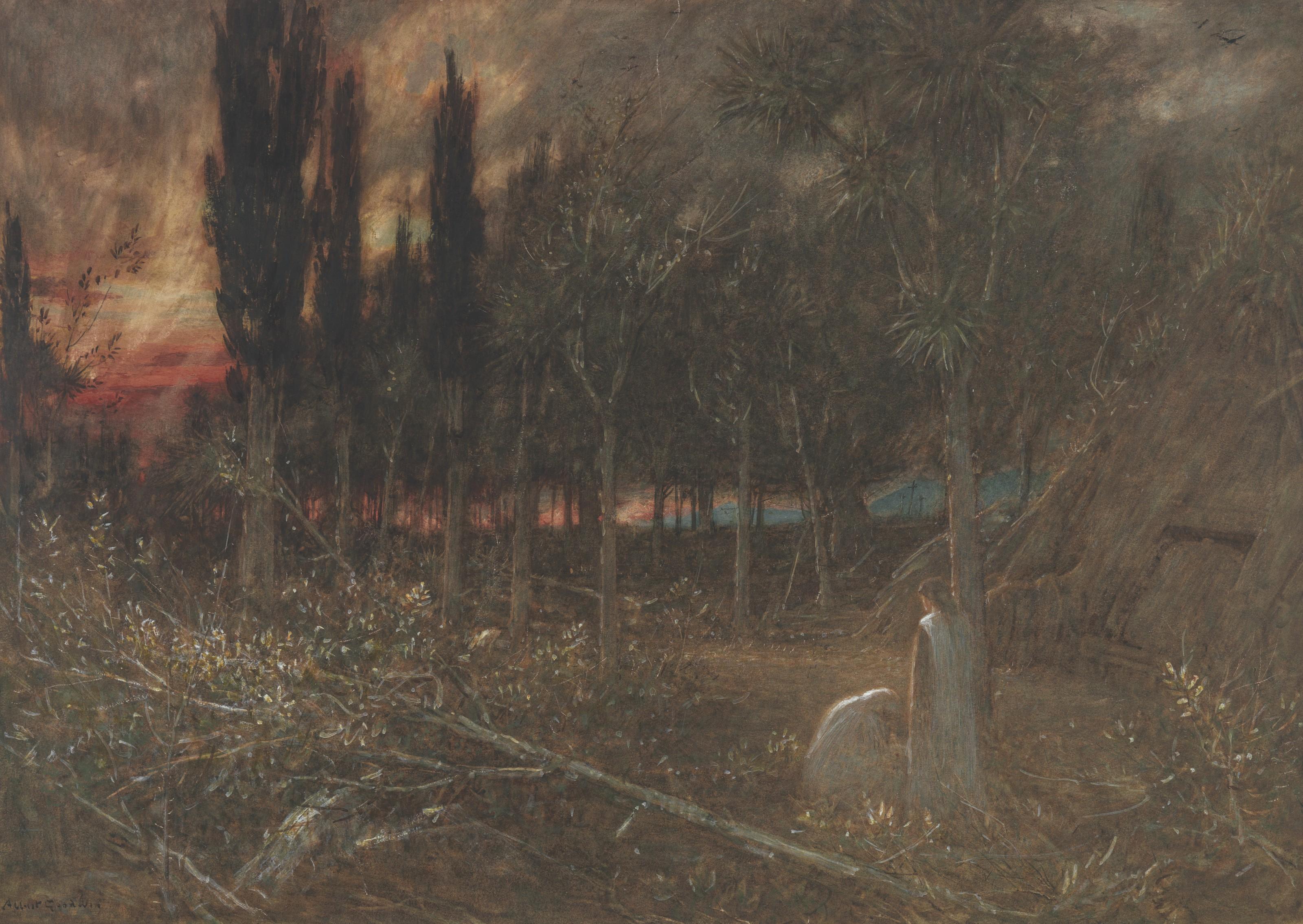 Albert Goodwin, R.W.S. - Night - faithful unto death