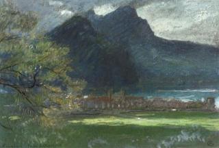 Albert Goodwin, R.W.S. - Pilatus from Stanstadr
