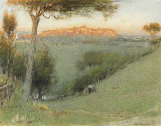 Albert Goodwin, R.W.S. - Rye; and Rye by moonlight