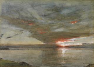 Albert Goodwin, R.W.S. - Woolacombe Bay, North Devon