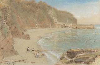 Albert Goodwin, RWS - Clovelly and Herrings