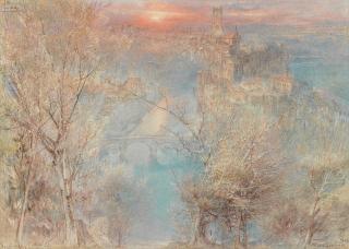 Albert Goodwin, RWS - \'Fribourg, Suisse\'