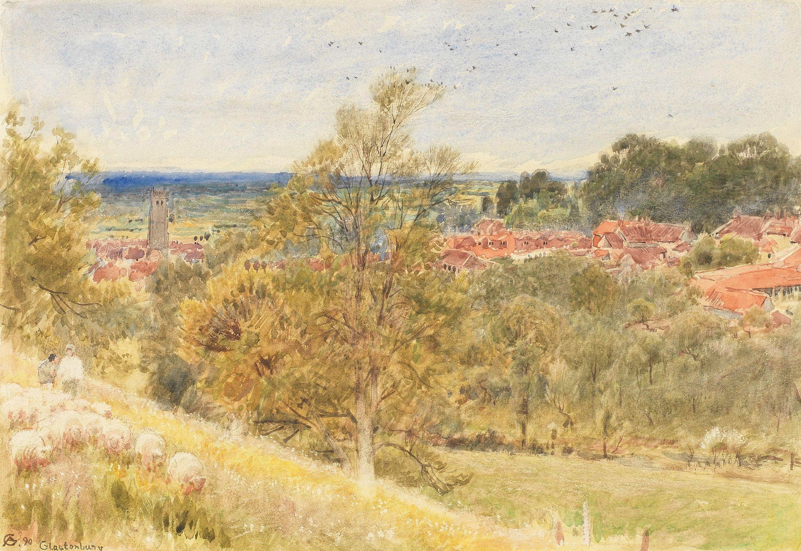 Albert Goodwin, RWS - Glastonbury